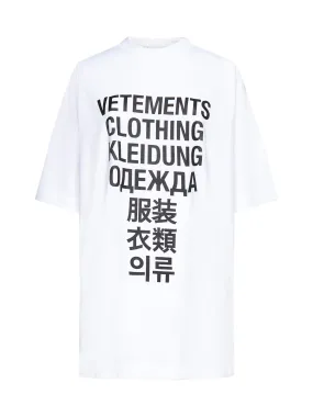 Vetements Logo Printed Crewneck T-Shirt